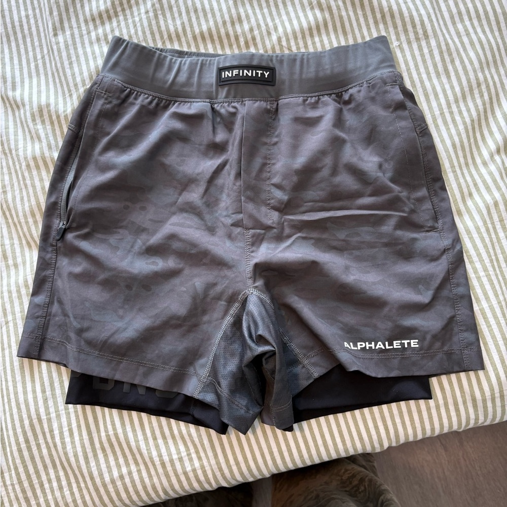 Alphalete Infinity Charcoal Men's Athletic Shorts
